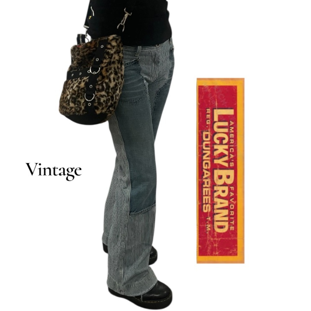 Vintage Lucky Brand Dungarees by Cene Montesano-Conductor Jean Pants -Ultra Rare
